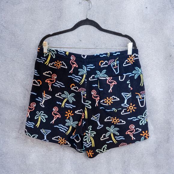 Chubbies Neon Lights Fleece Lounge Shorts Large - Picture 2 of 5